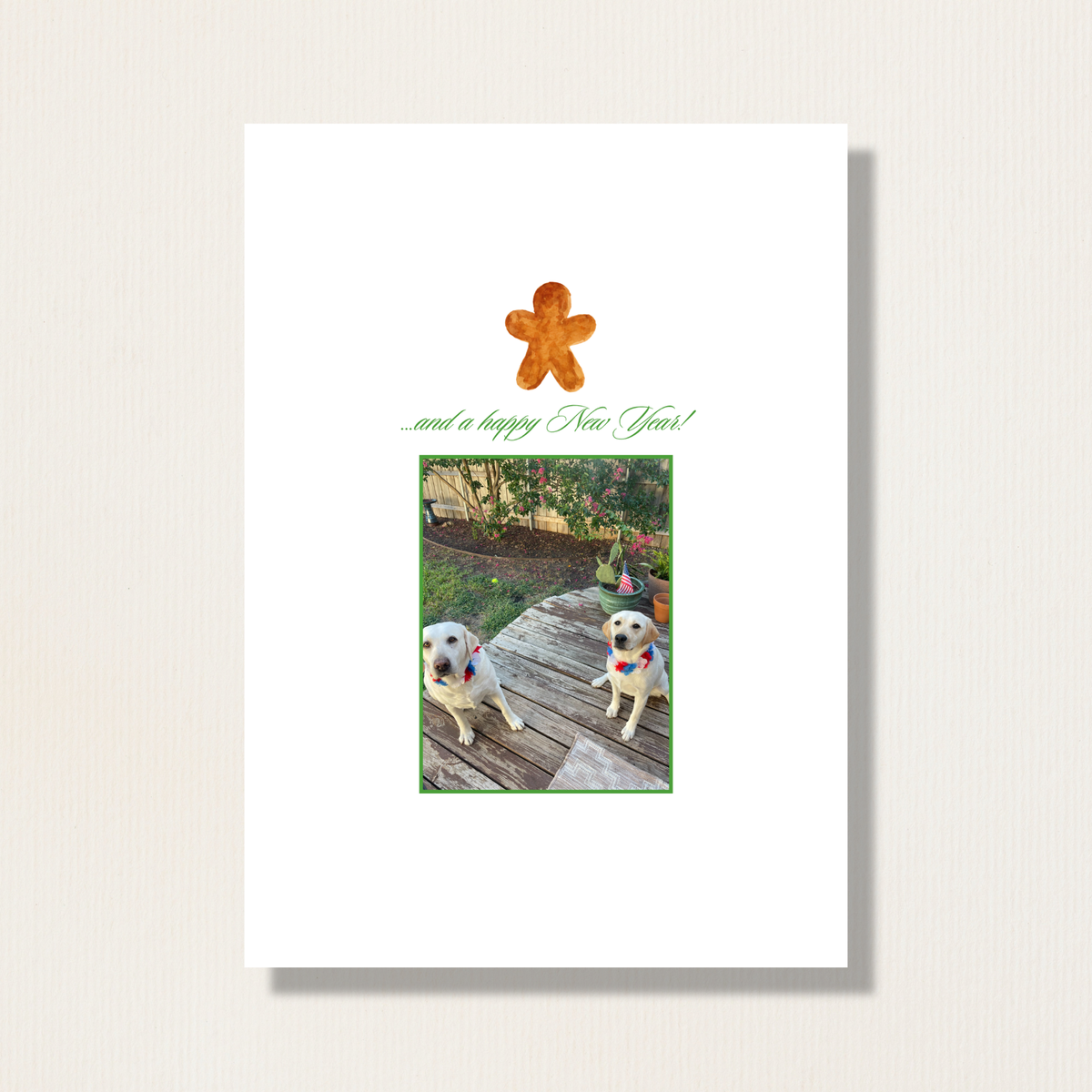 Whimsical Watercolor Nutcracker Christmas Photo Card