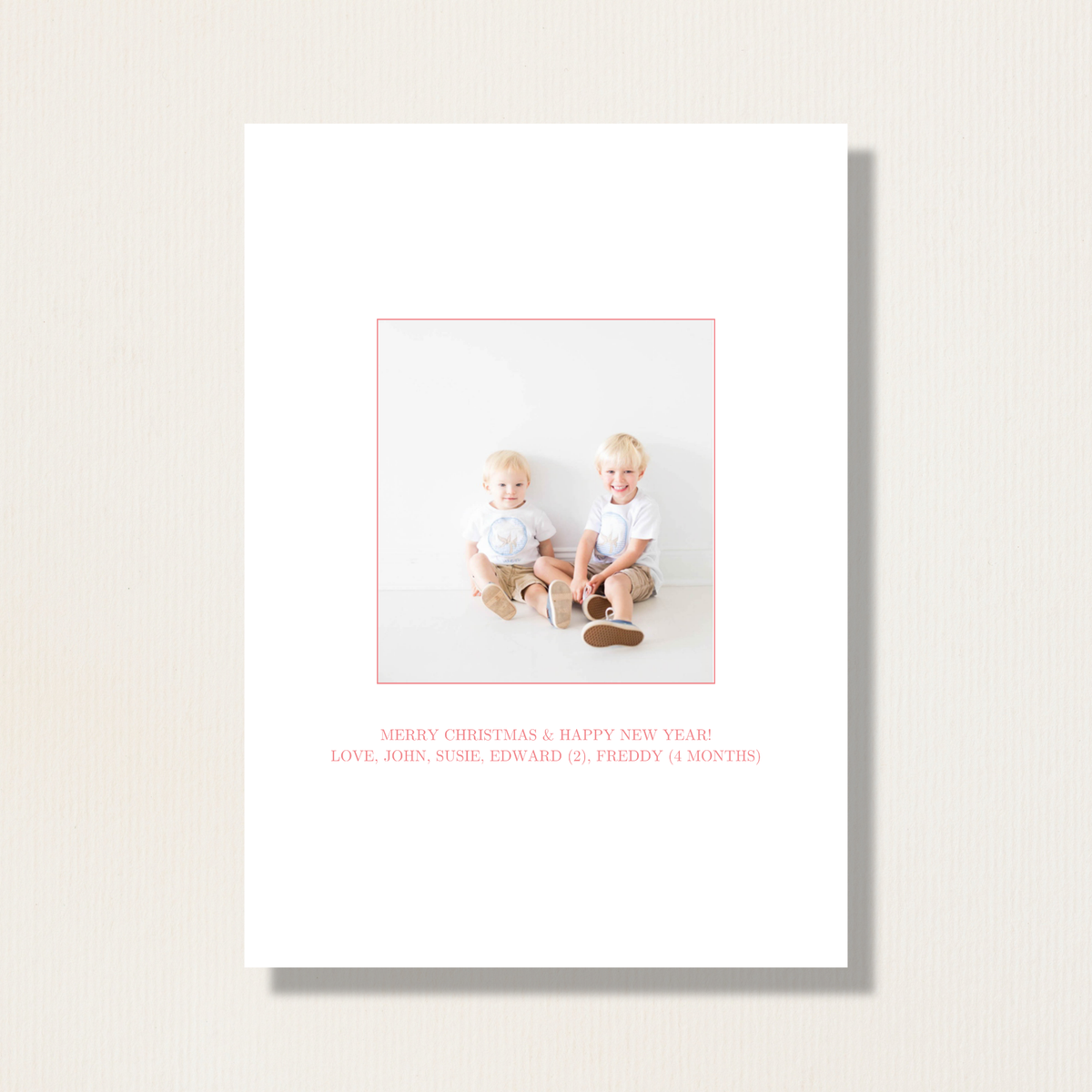 Watercolor Candyland Holiday Photo Card